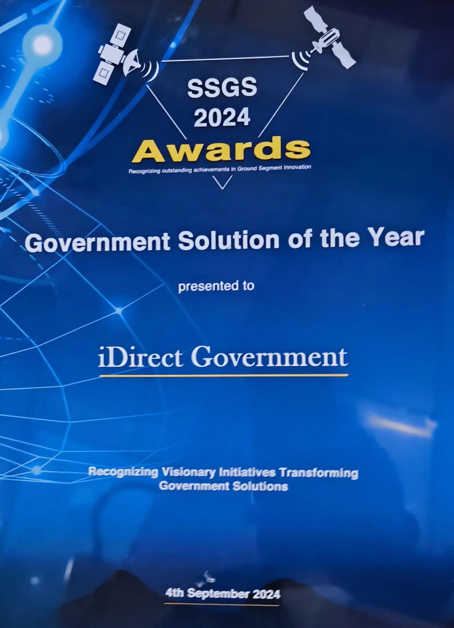 SSGS Award - iDirect Government